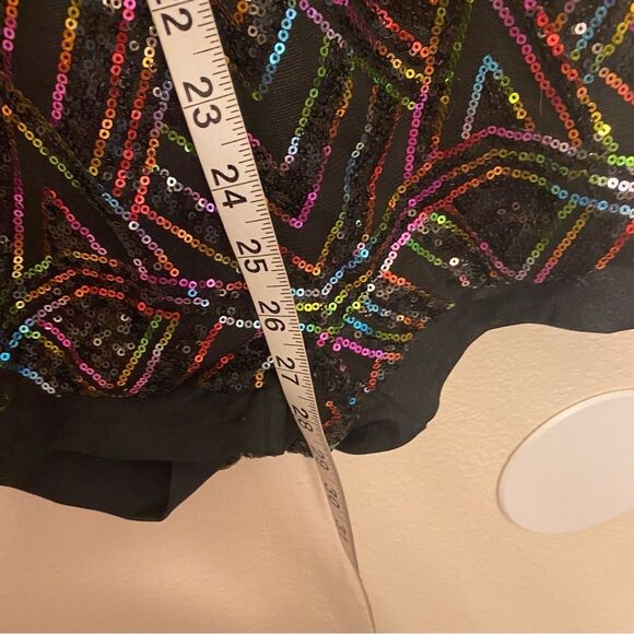 WEISSMAN Dance costume rainbow sequin unitard Applause 12823 SA Small adult - Picture 8 of 12